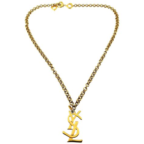 ysl necklace pendant|ysl earrings and necklaces.